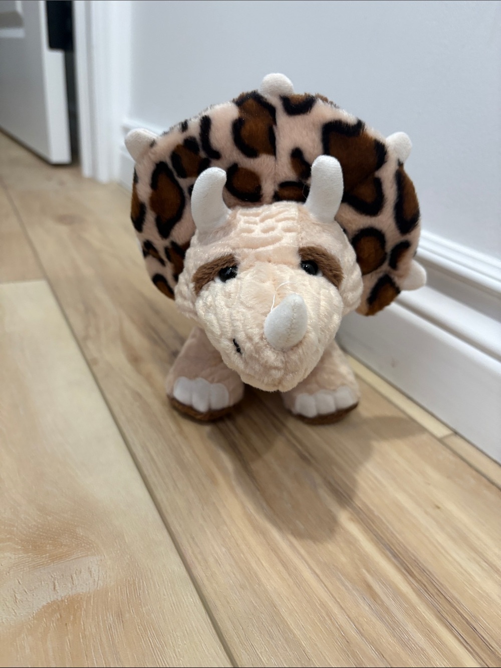 Webkinz Triceratops plush toy - leopard print